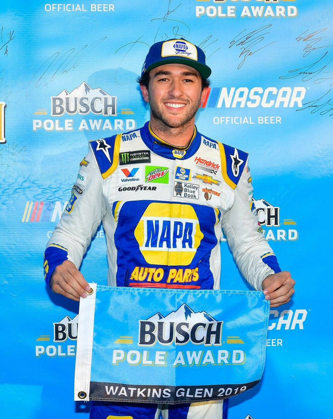 Chase Elliot During Busch Pole Awards