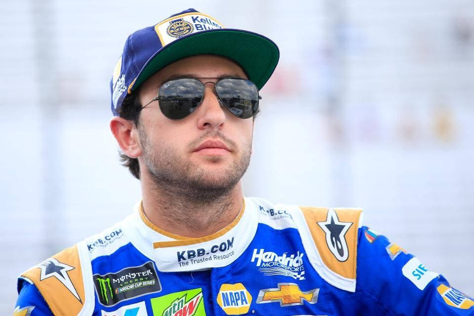 Chase Elliot In Cap And Shades