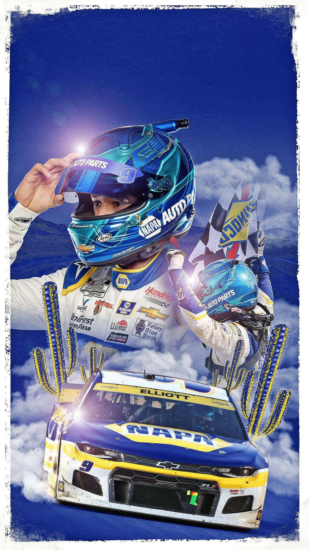 Chase Elliot Touching Helmet Fan Edit