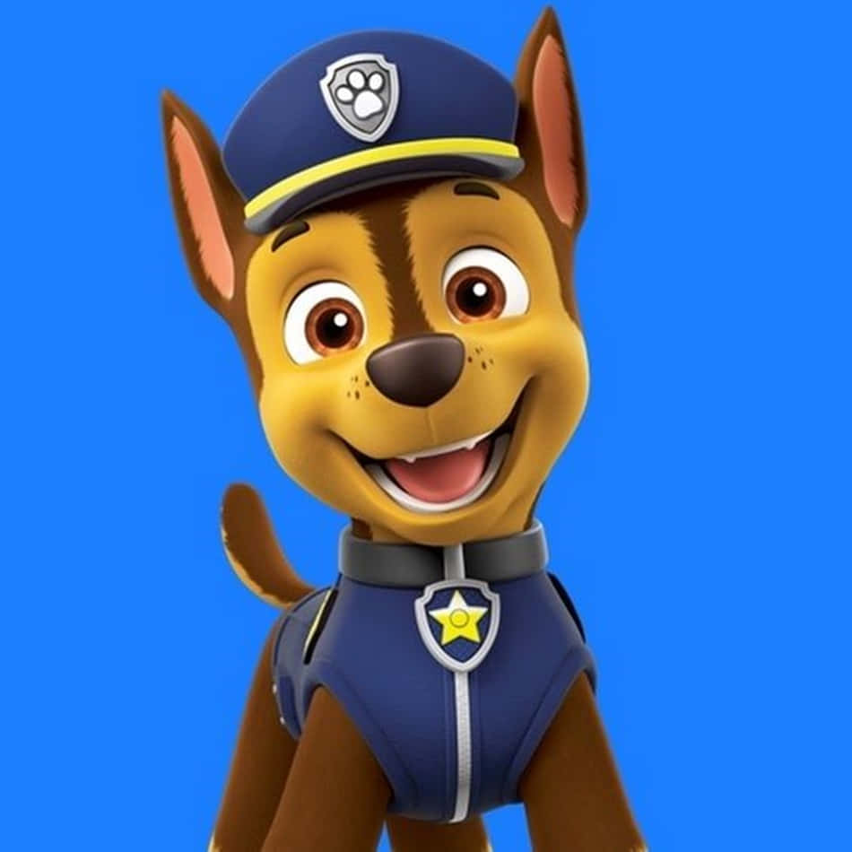 Chase Of Paw Patrol Is Ready For Action Background