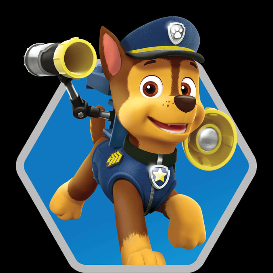 Chase Of Paw Patrol Ready To Take On The Mission! Background