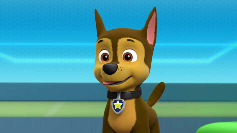 Chase Paw Patrol German Shepherd Dog Background