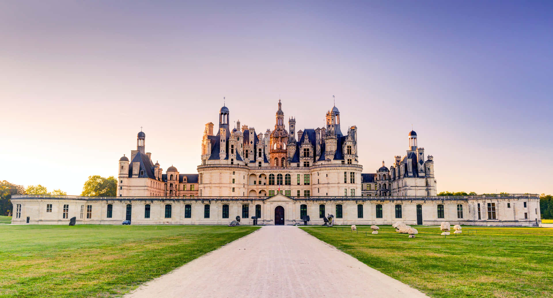 Chateau De Chambord Filtered Photography Background