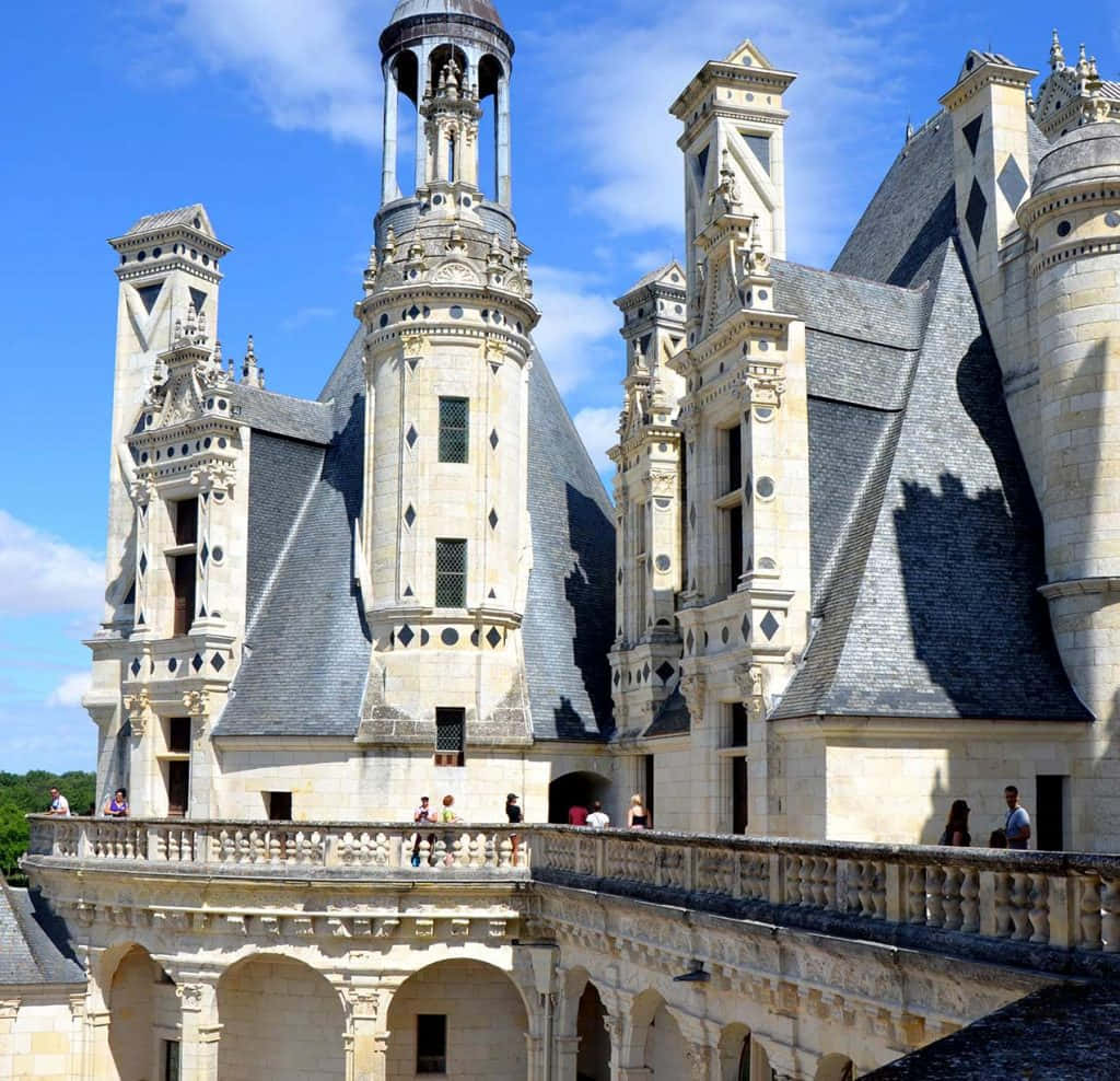 Chateau De Chambord Renaissance Architecture Style Background