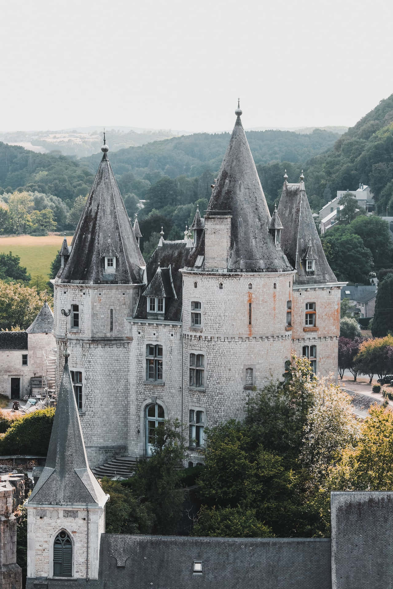 Chateau De Gaillon Built In Middle Ages Background