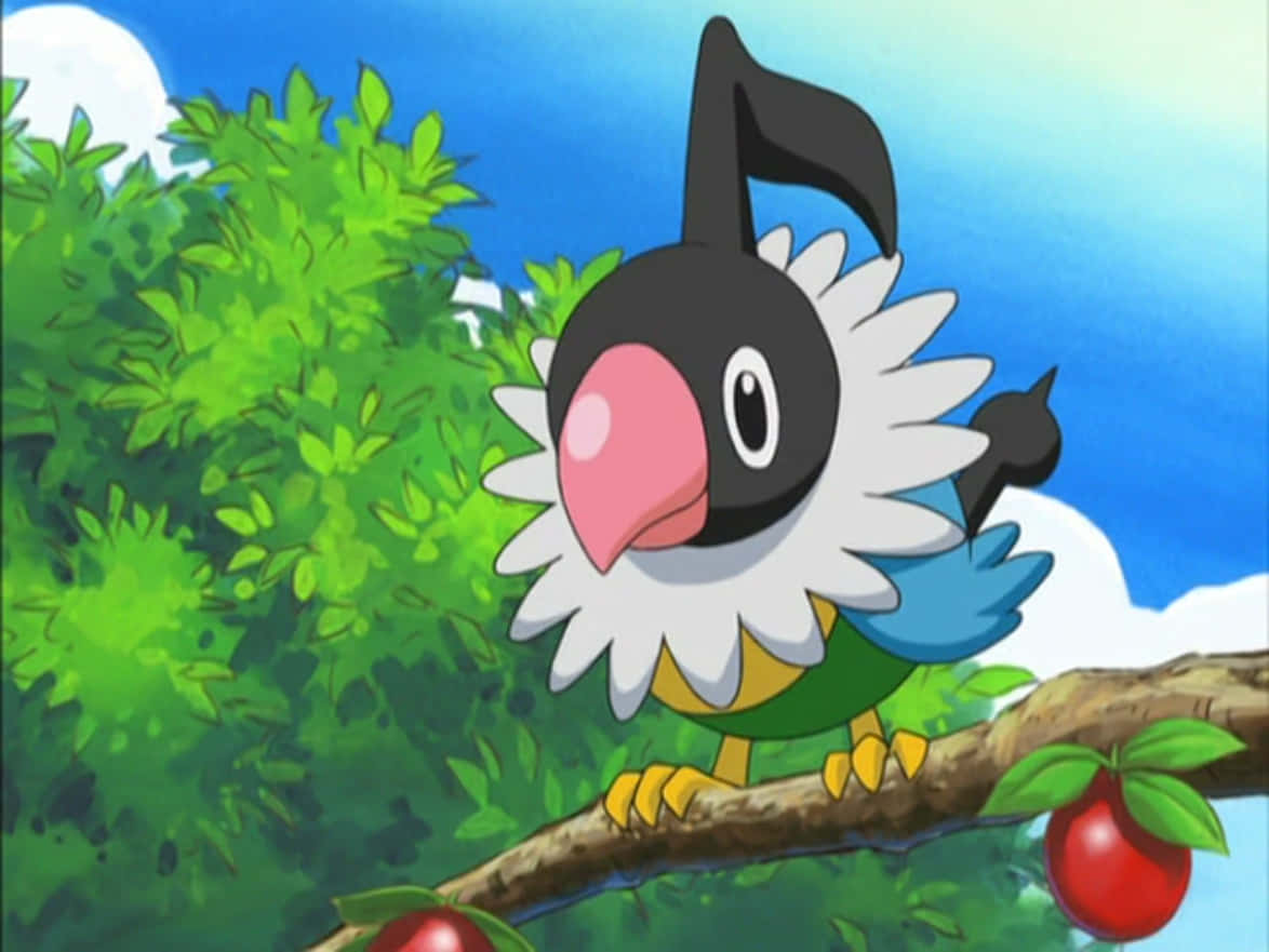 Chatot On An Apple Tree
