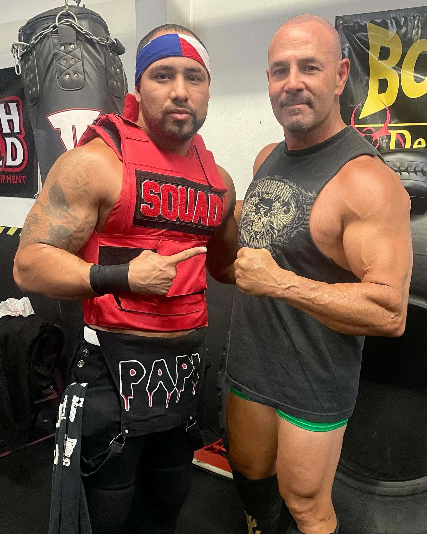Chavo Guerrero With His Uncle Eddie Guerrero Background