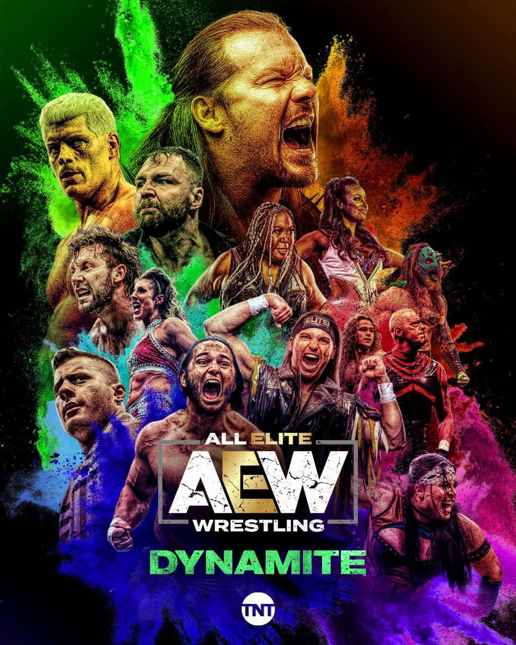 Check Out The Explosive Tag Team Action Of Aew Background