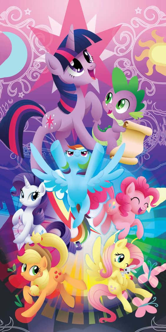 Check Out The New Colorful Mlp Phone, Perfect For Gaming And Entertainment. Background
