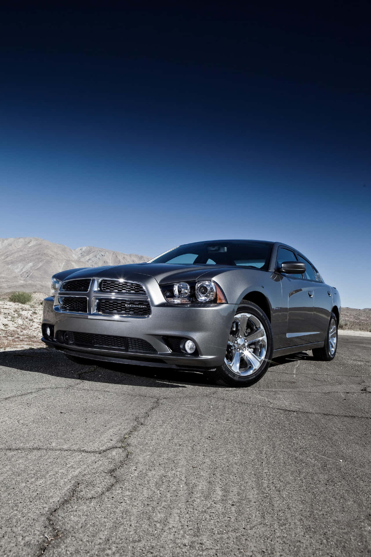 Check Out The Stunning Red Dodge Charger On Your Iphone Background