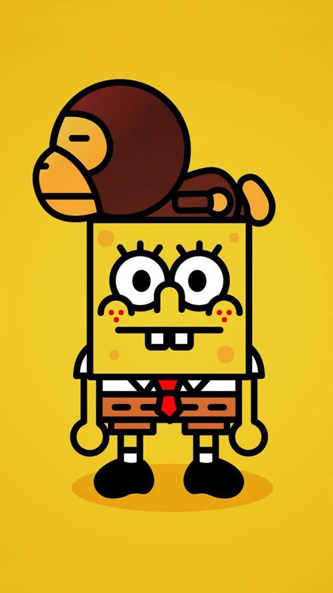 Check Out This Quirky Cartoon Iphone! Background