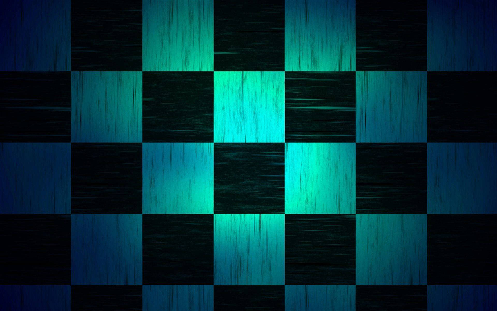Checkered Flag With Blue Highlights