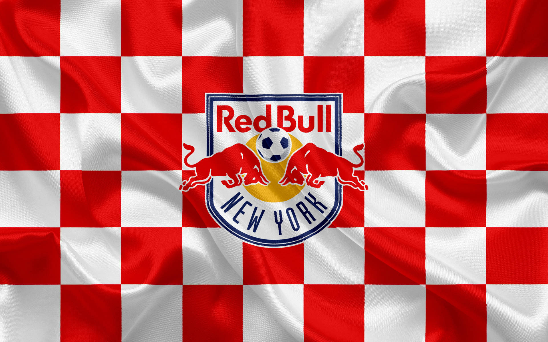 Checkered Red Bull Background