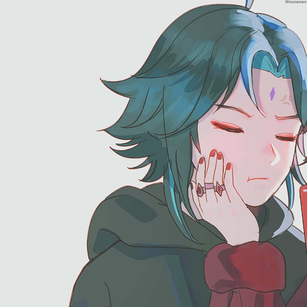 Cheek Squish Xiao Pfp Background