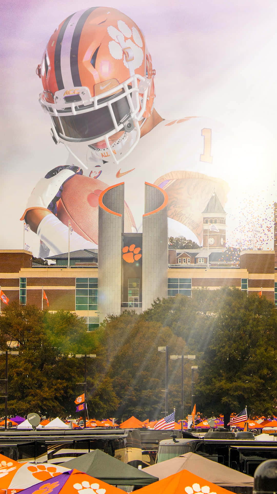 Cheer On The Clemson Tigers With An Official Clemson Iphone Background