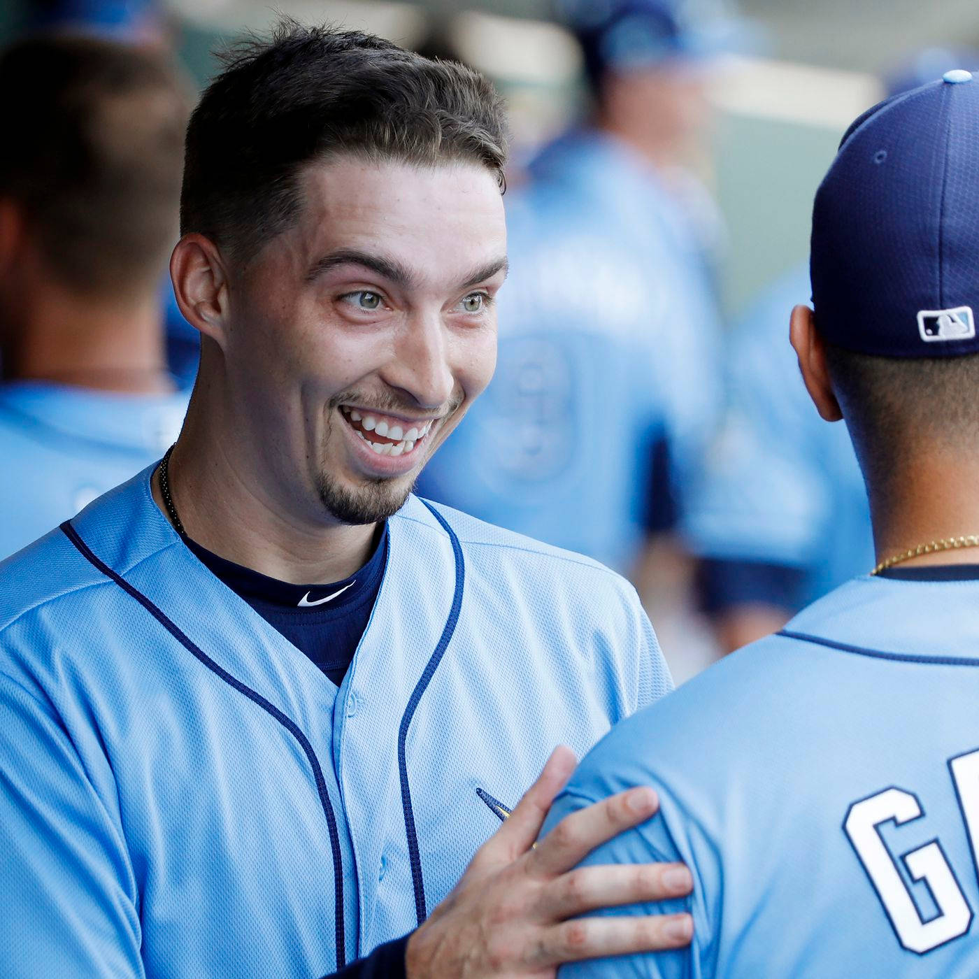 Cheerful Blake Snell Background