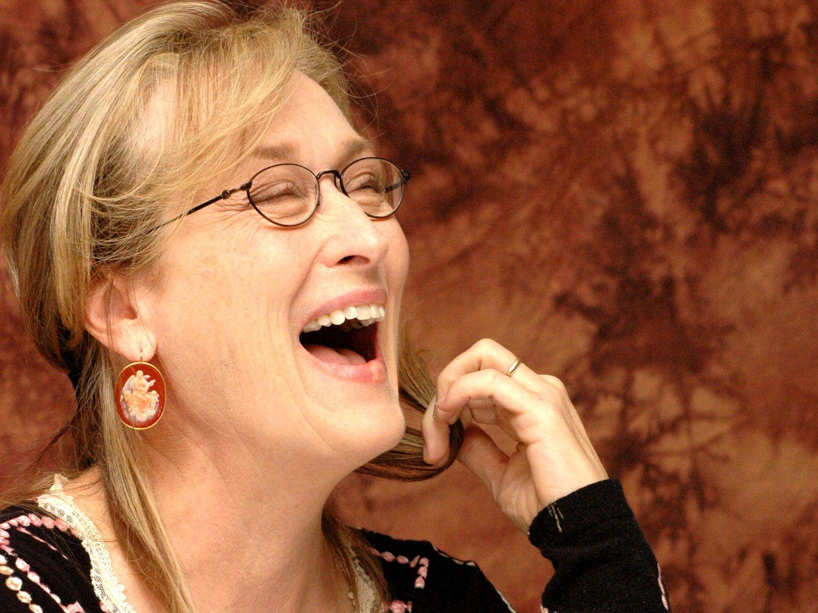 Cheerful Look Of Meryl Streep