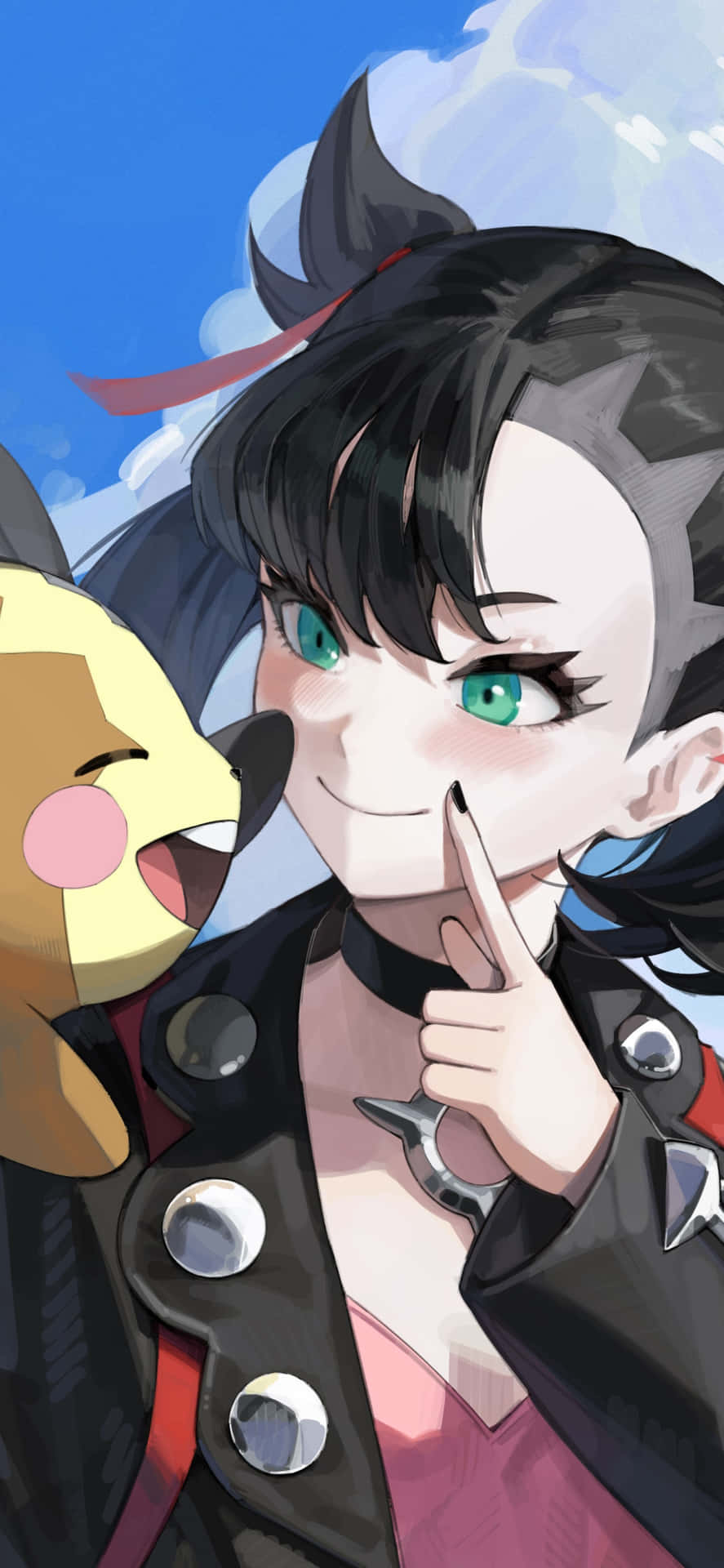 Cheerful Marnie And Cheery Morpeko