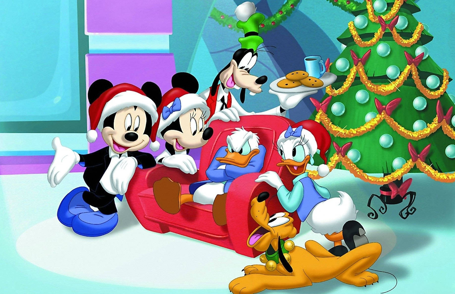 Cheerful Pluto - The Loyal Pup Of Disney Background