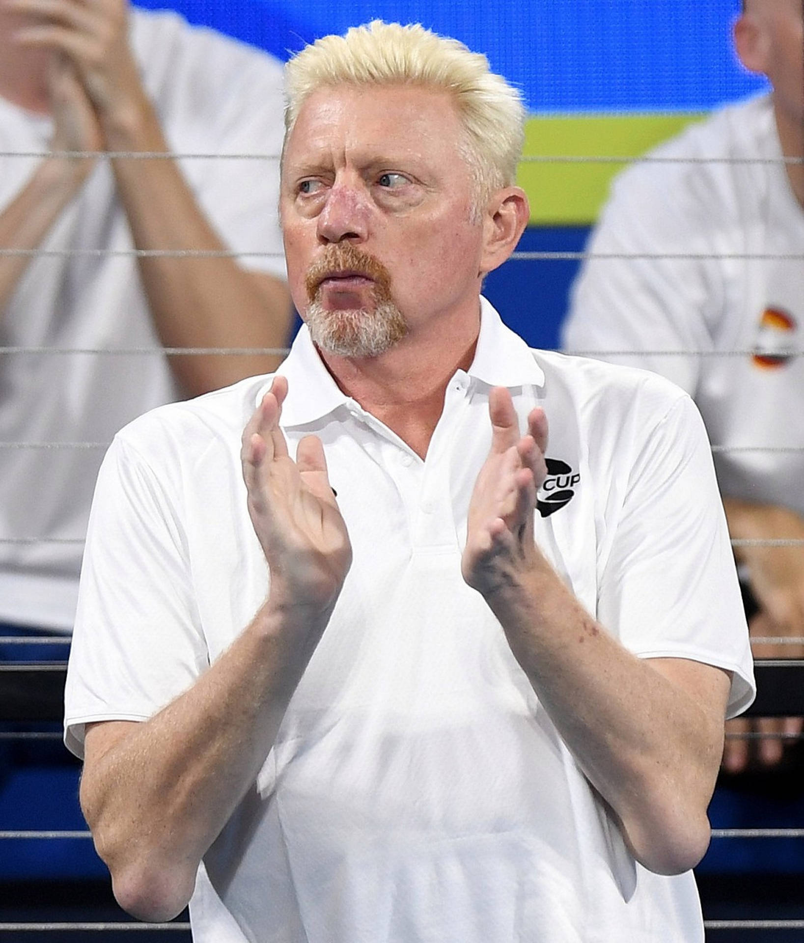 Cheering Boris Becker Background