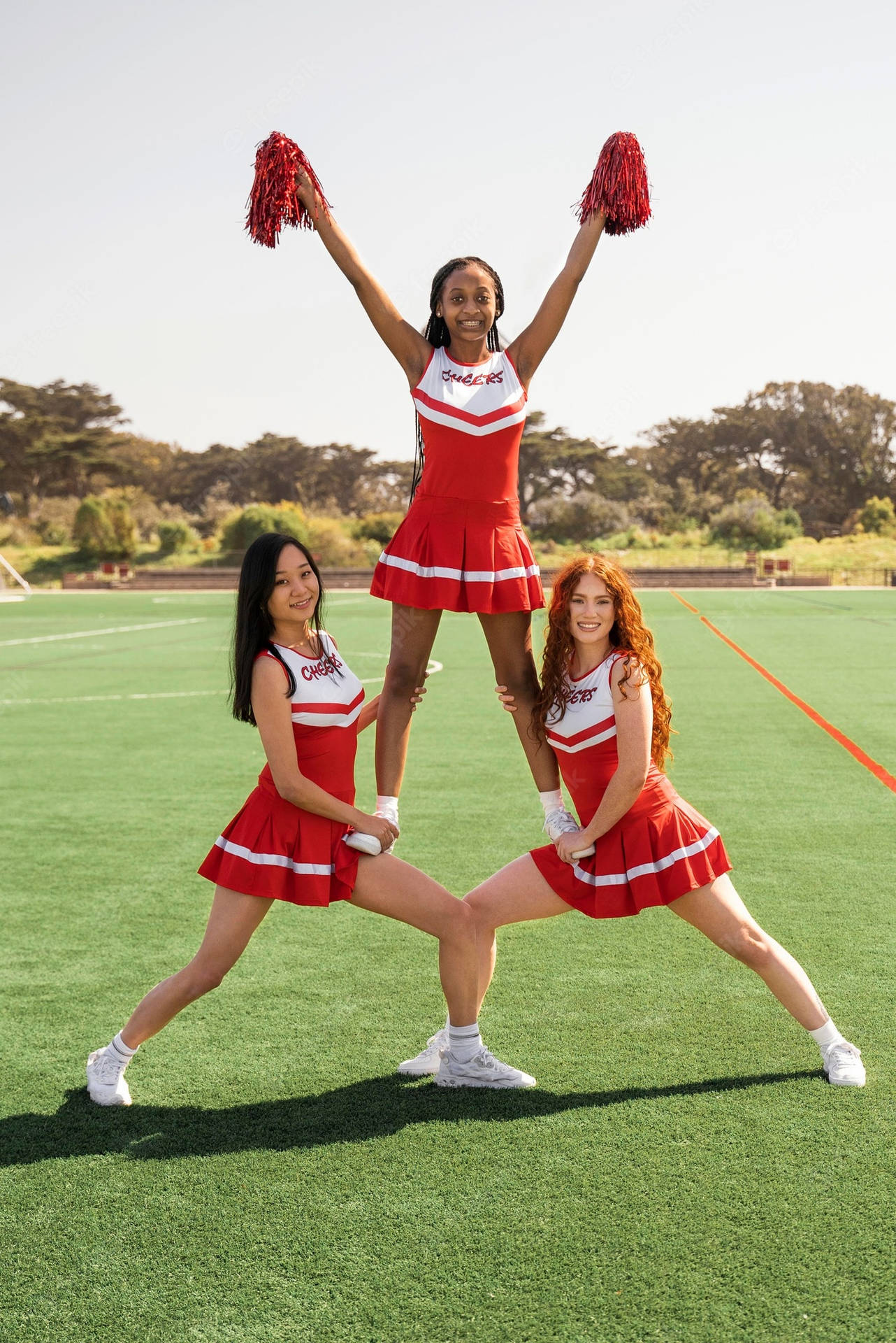 Cheerleader Basic Pyramid Background