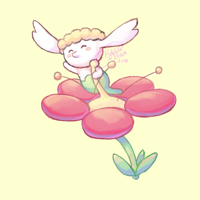 Cheery Flabébé Background