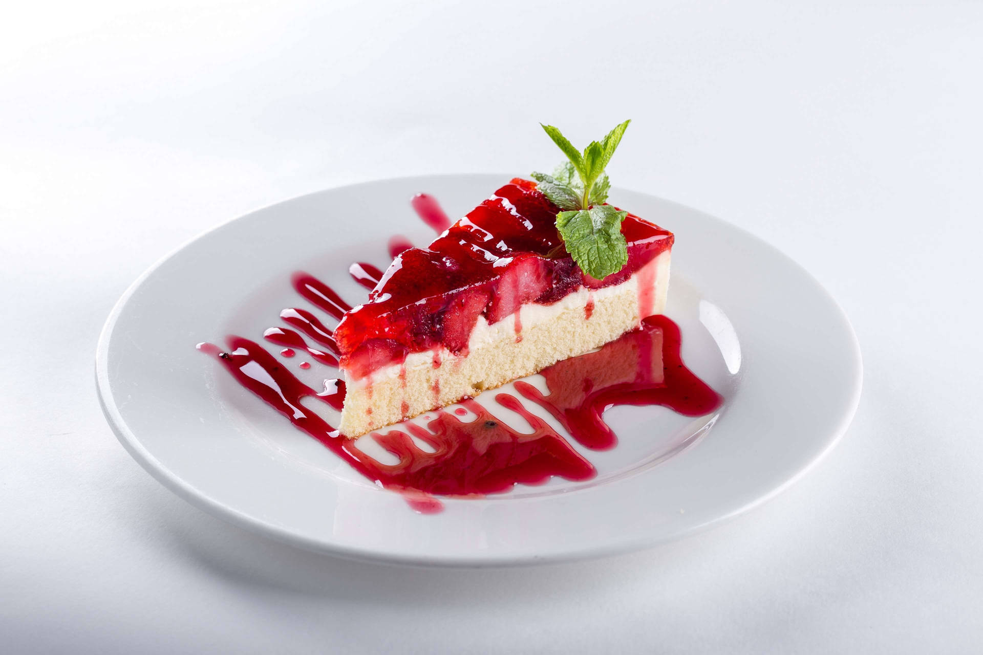 Cheesecake Berry Syrup Dessert Background