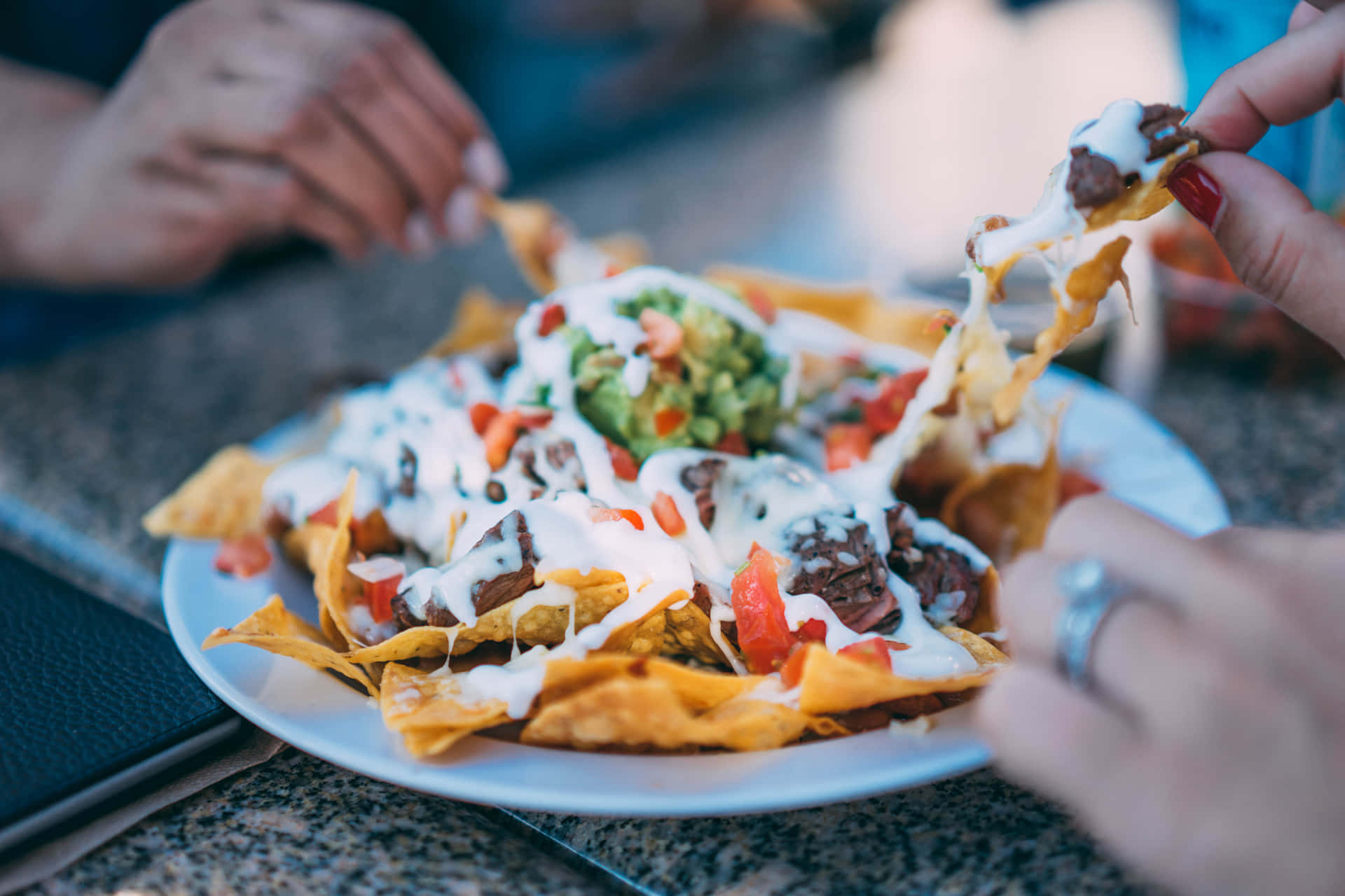 Cheesy Mexican Food Background