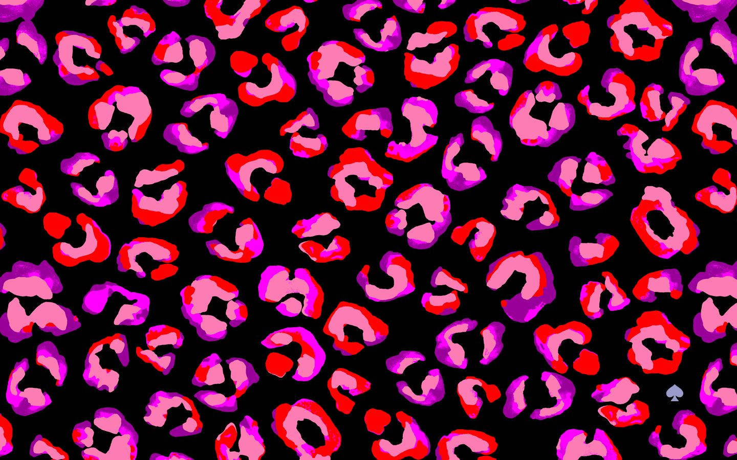 Cheetah Print Black Pink Background