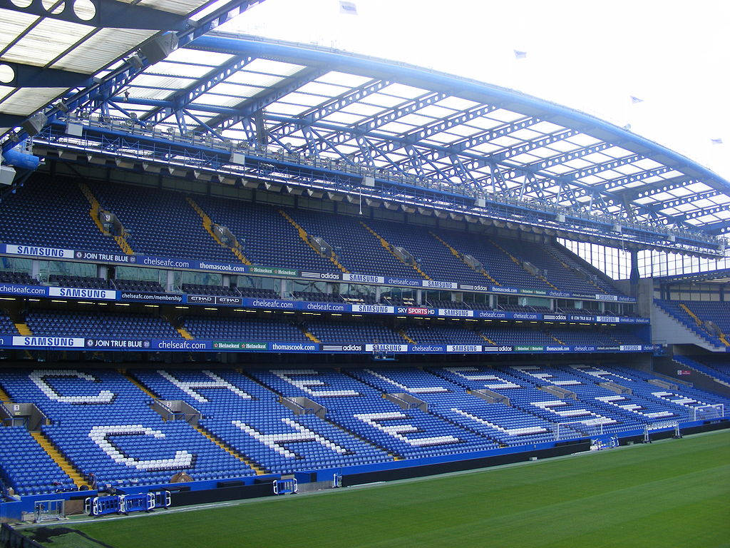 Chelsea Benches In Stamford Bridge Background