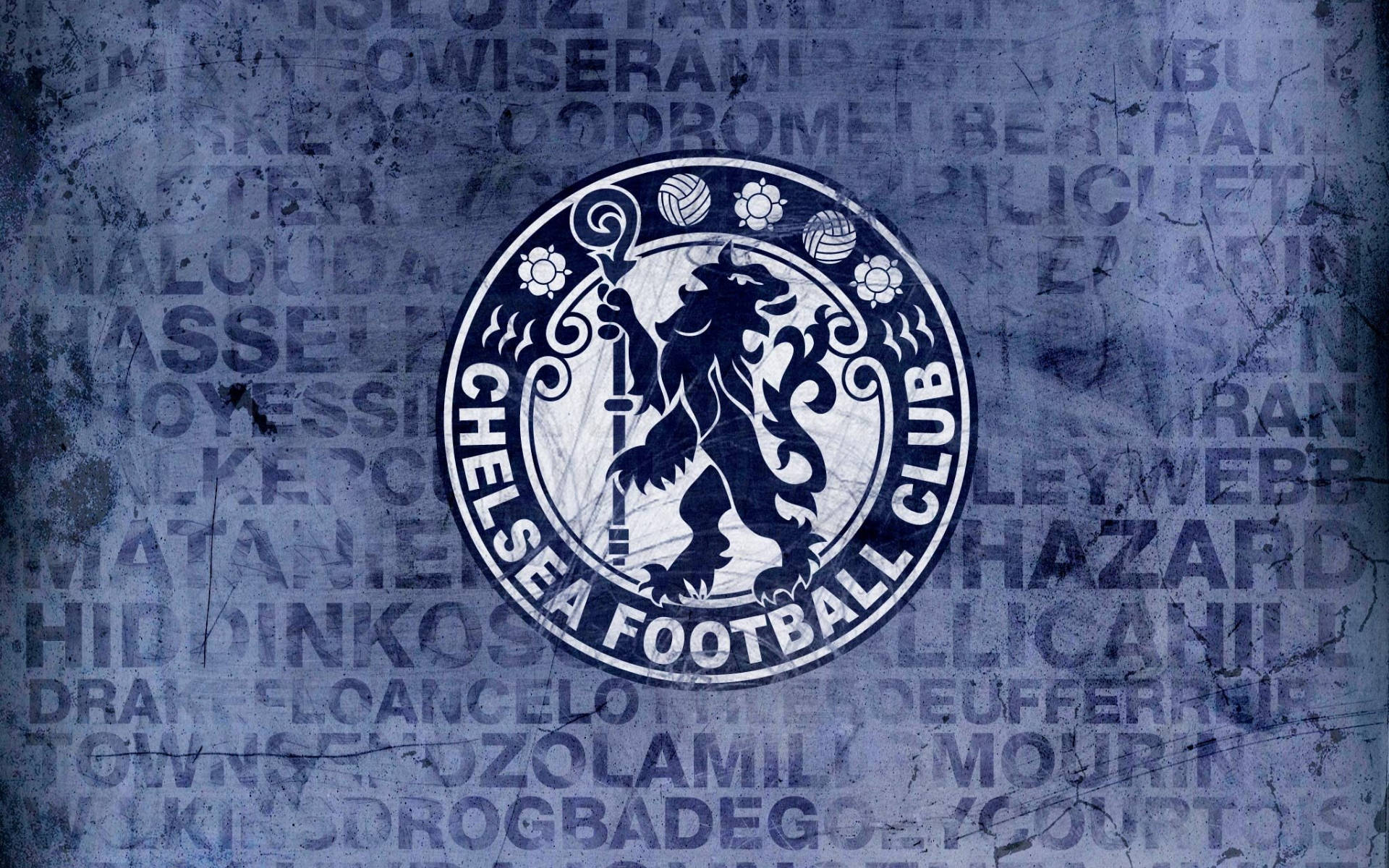 Chelsea Emblem Grunge Blue
