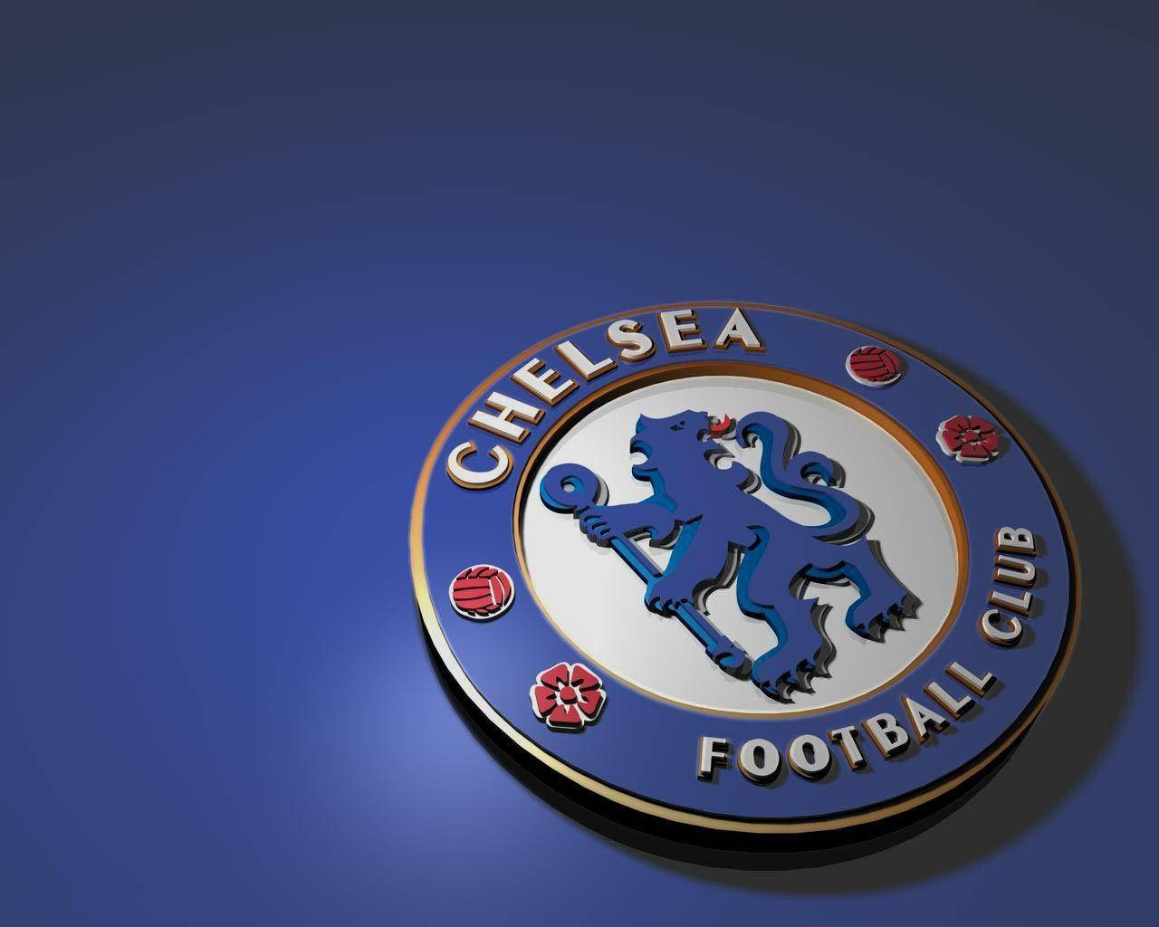 Chelsea Fc 3d Rendered Badge Background