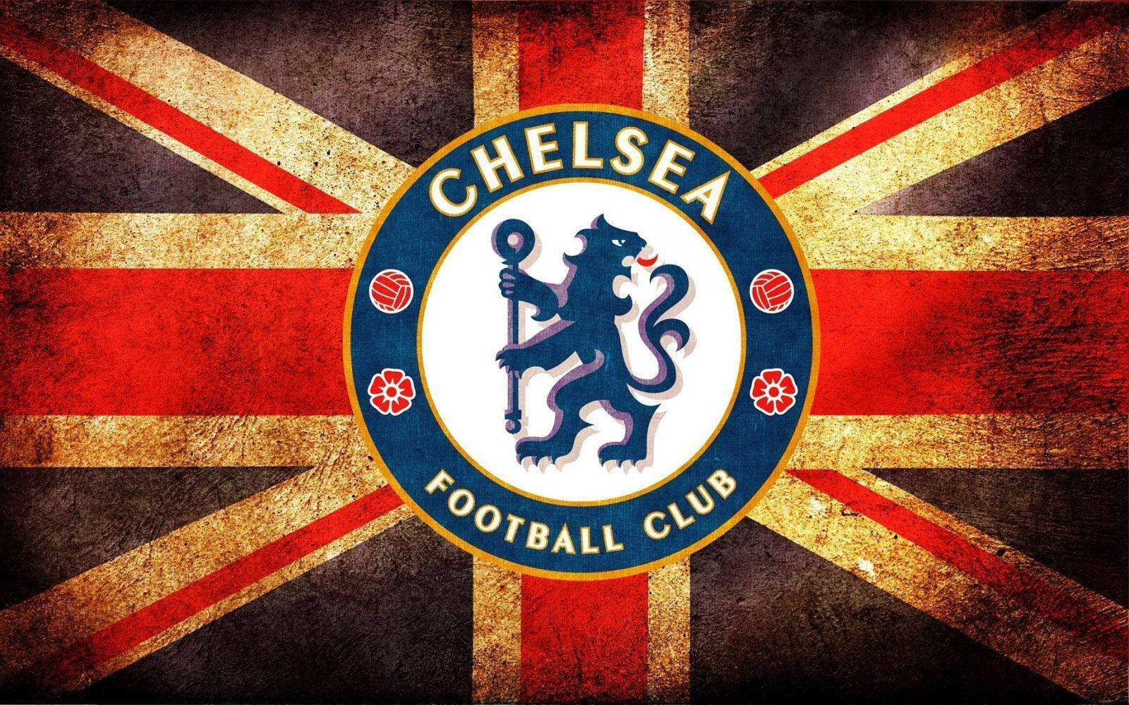 Chelsea Fc Badge On Union Jack Background