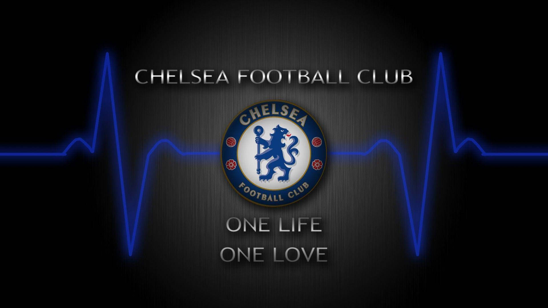 Chelsea Fc Badge With Heartbeat