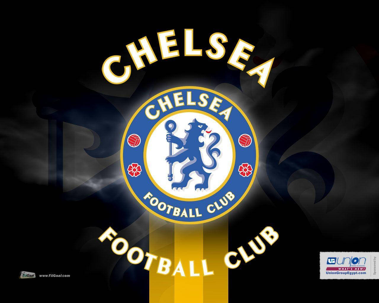 Chelsea Fc Crest In Fog Background