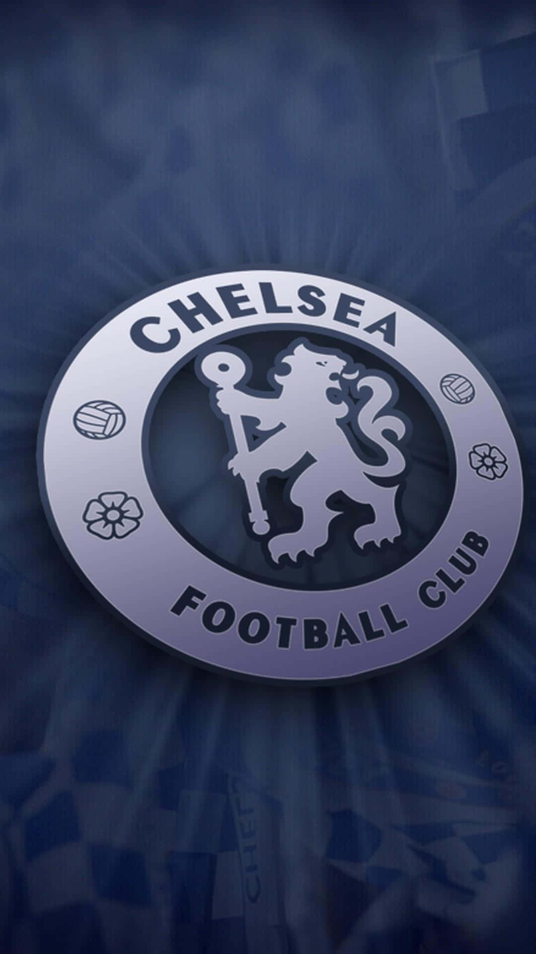 Chelsea Football Club Logo On A Blue Background Background