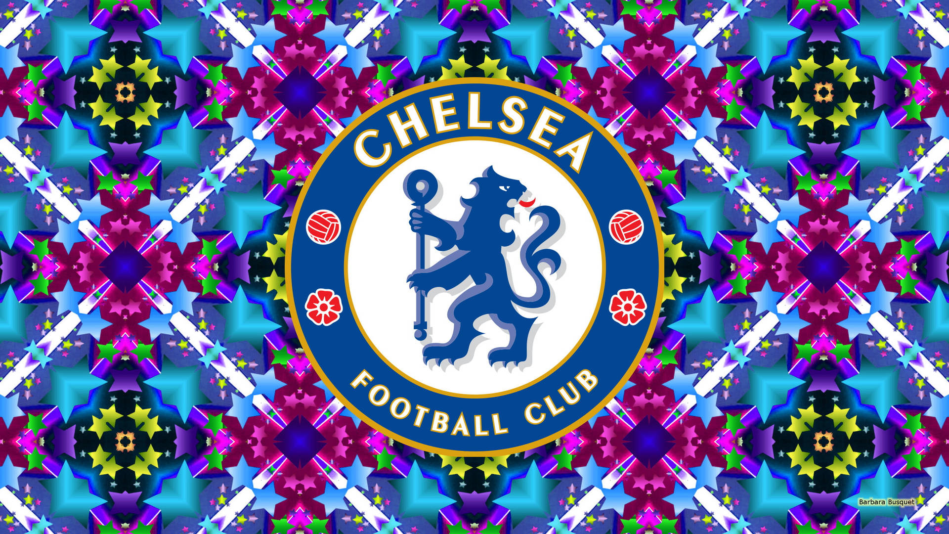 Chelsea Logo In Fractal Pattern