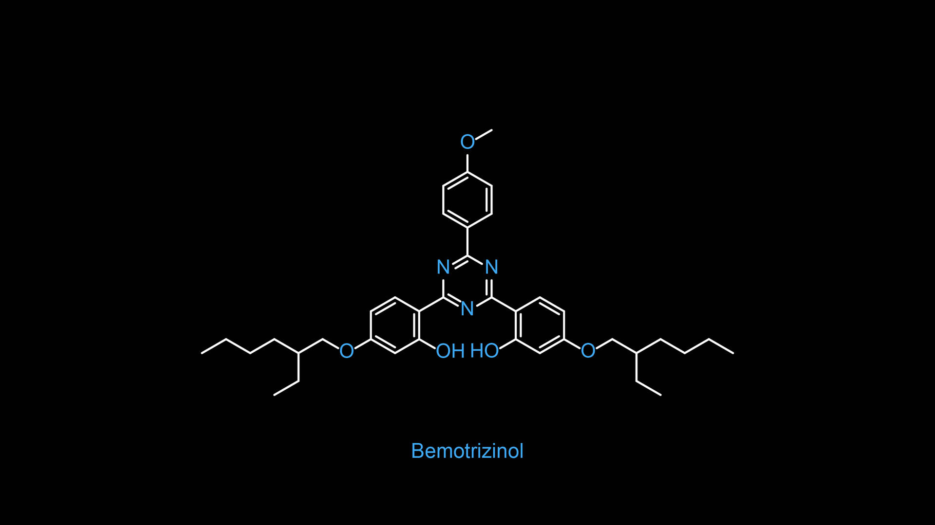 Chemistry Beyond - Bemotrizinol Chemical Formula Background
