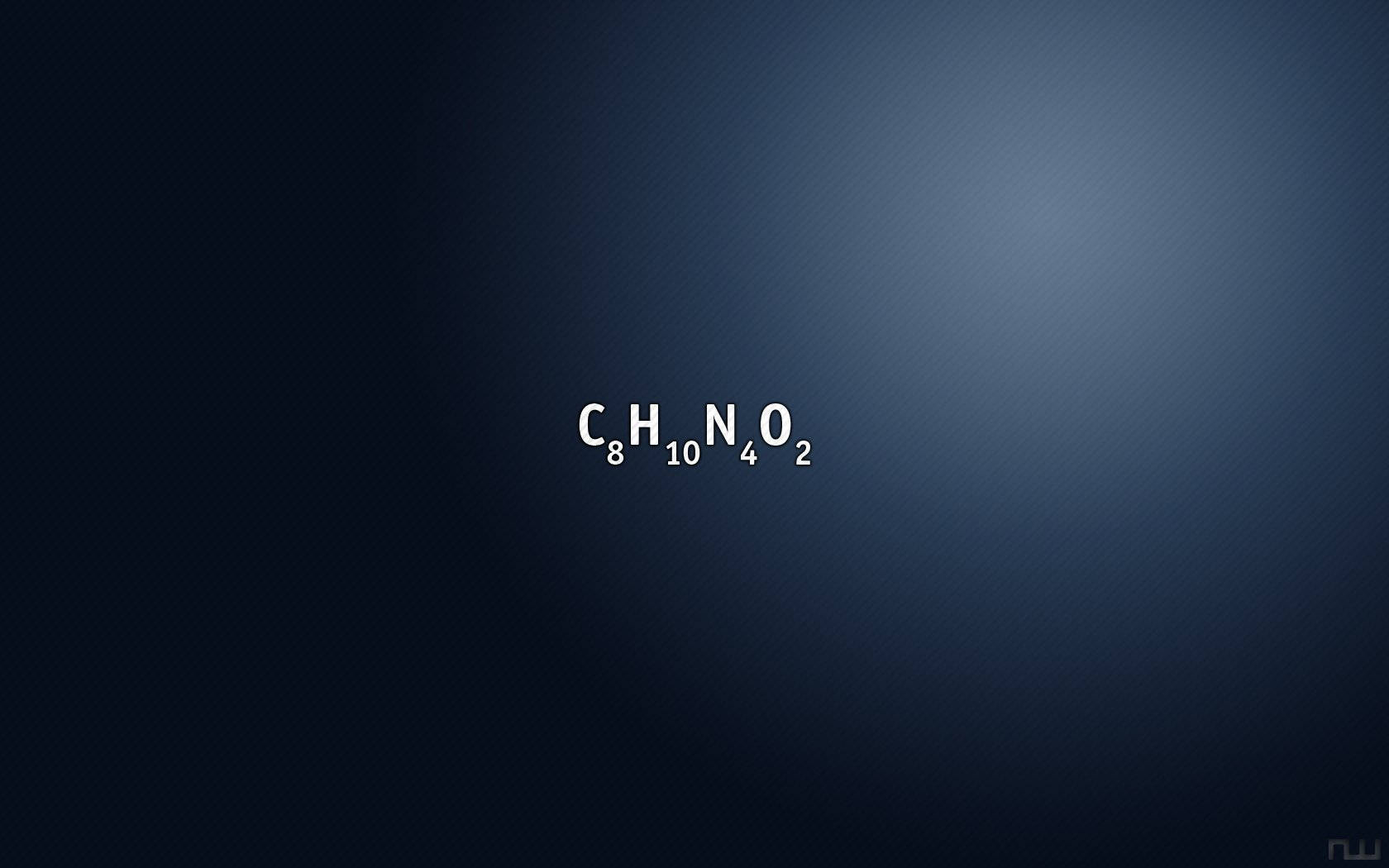 Chemistry Caffeine C8h10n4o2 Formula Background