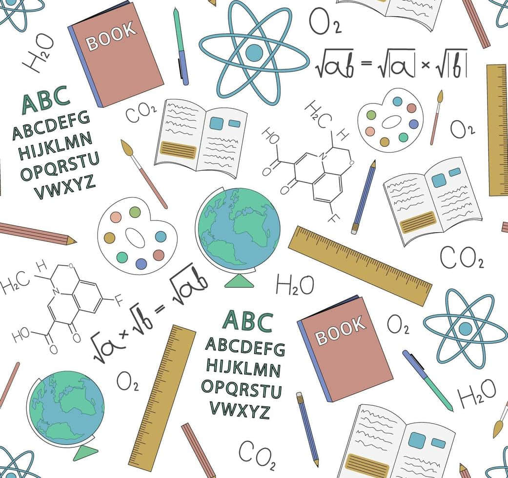Chemistry Subject Formulas Vector Icons
