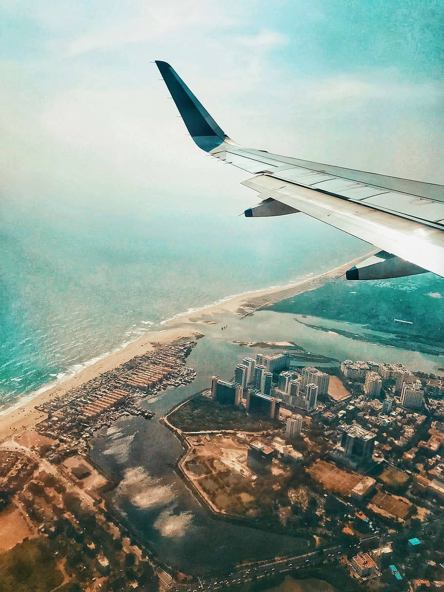 Chennai Airplane Shot Background