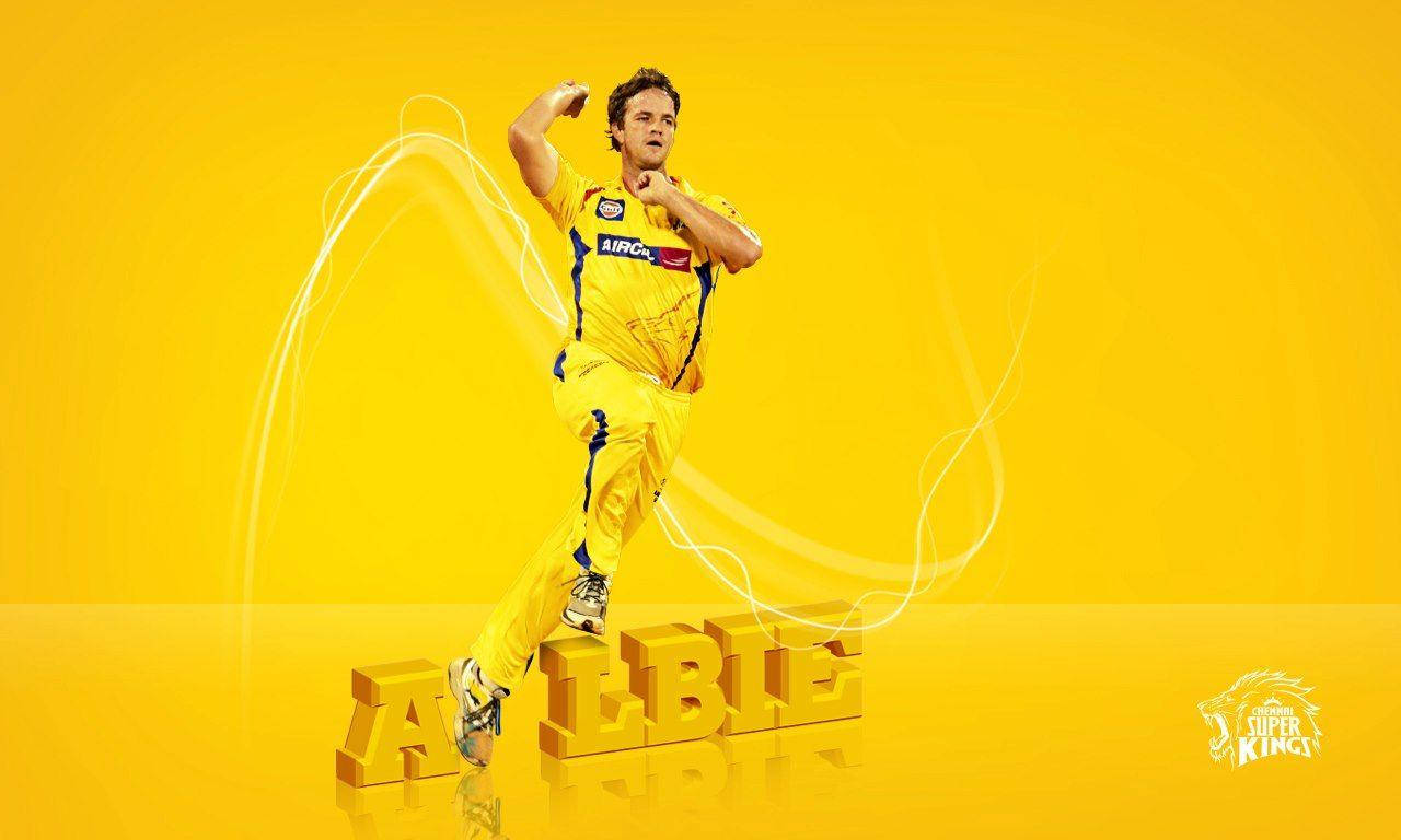 Chennai Super Kings Albie Yellow Background