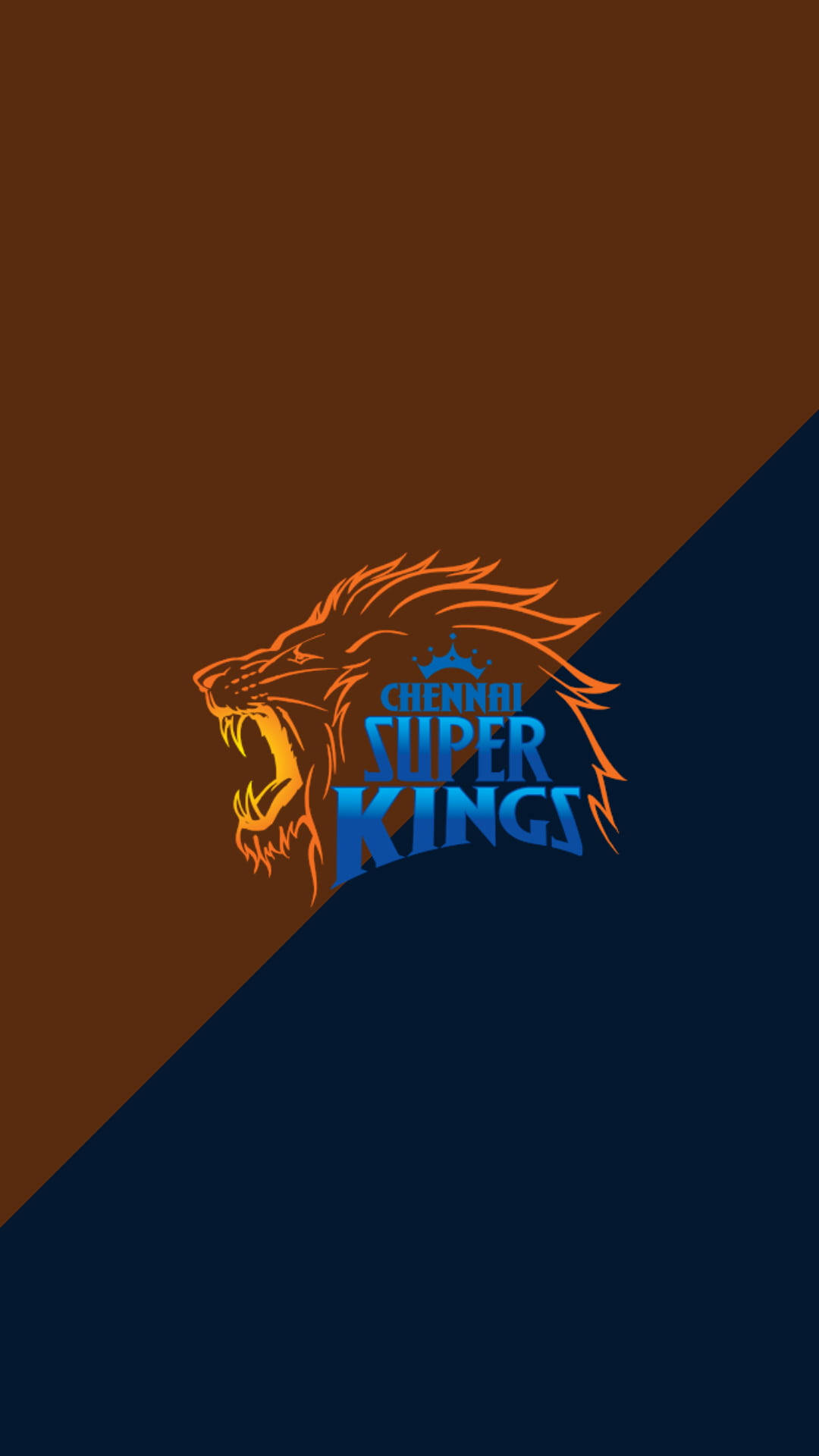 Chennai Super Kings Blue Orange Background