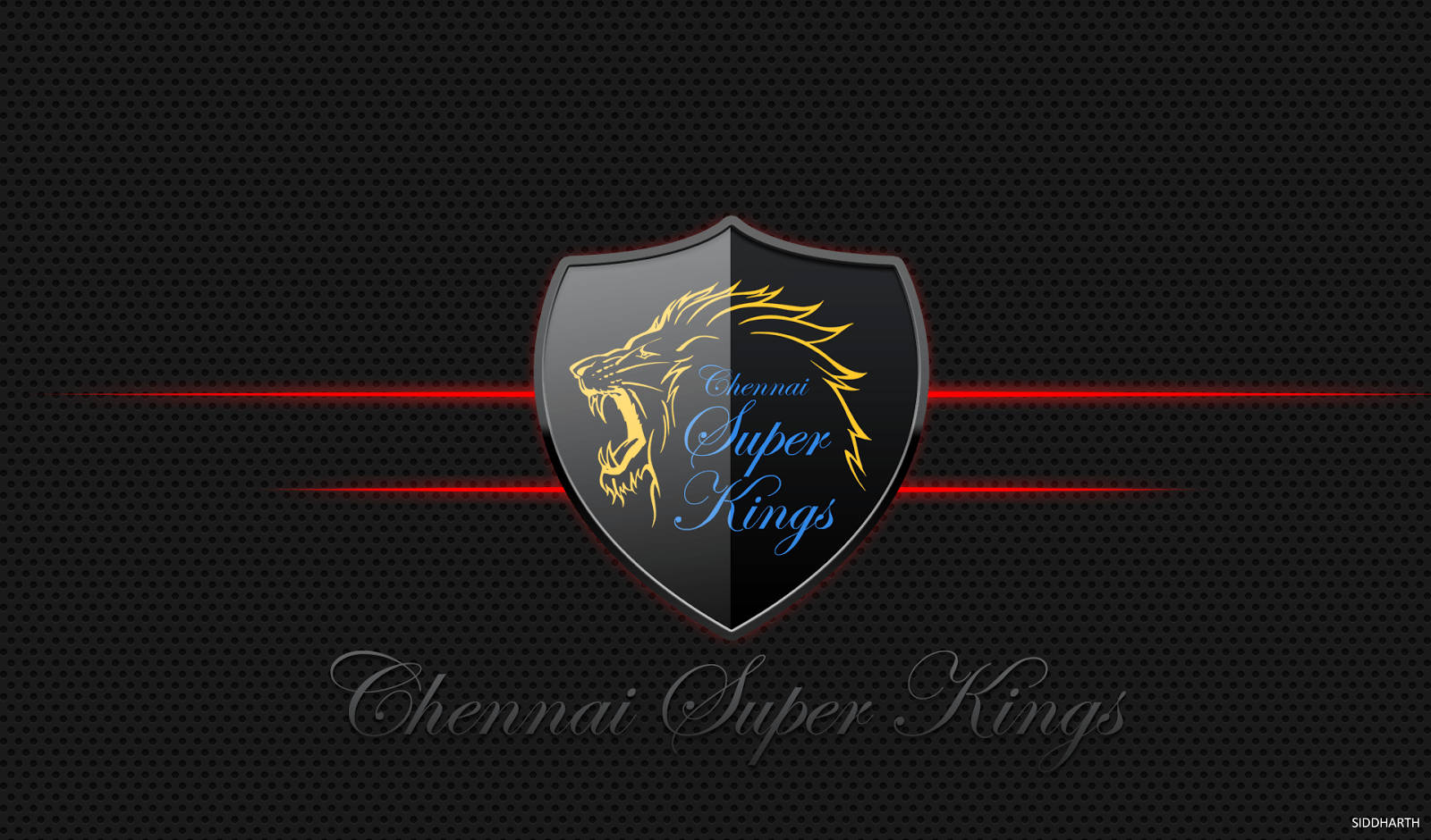 Chennai Super Kings Dark Shield Background