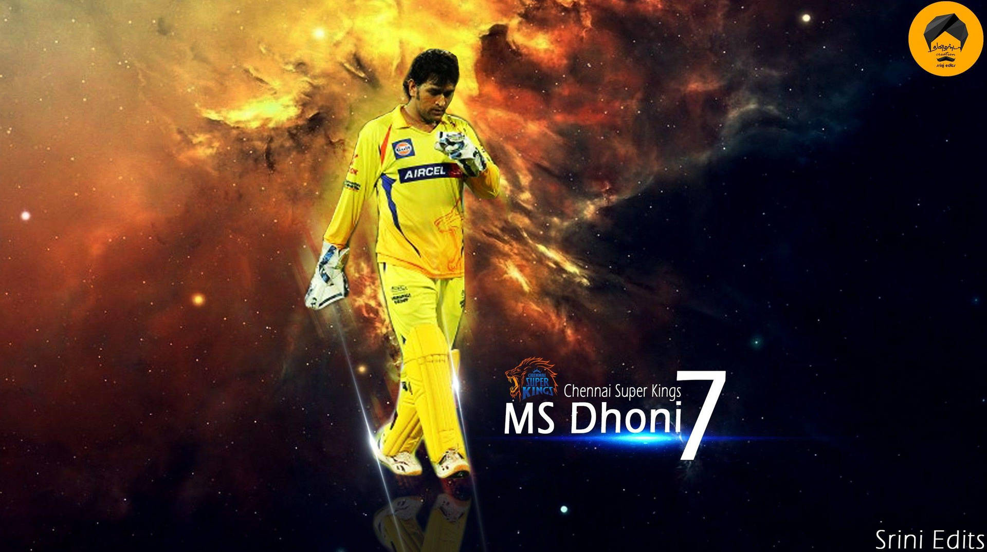 Chennai Super Kings Dhoni 7 Background