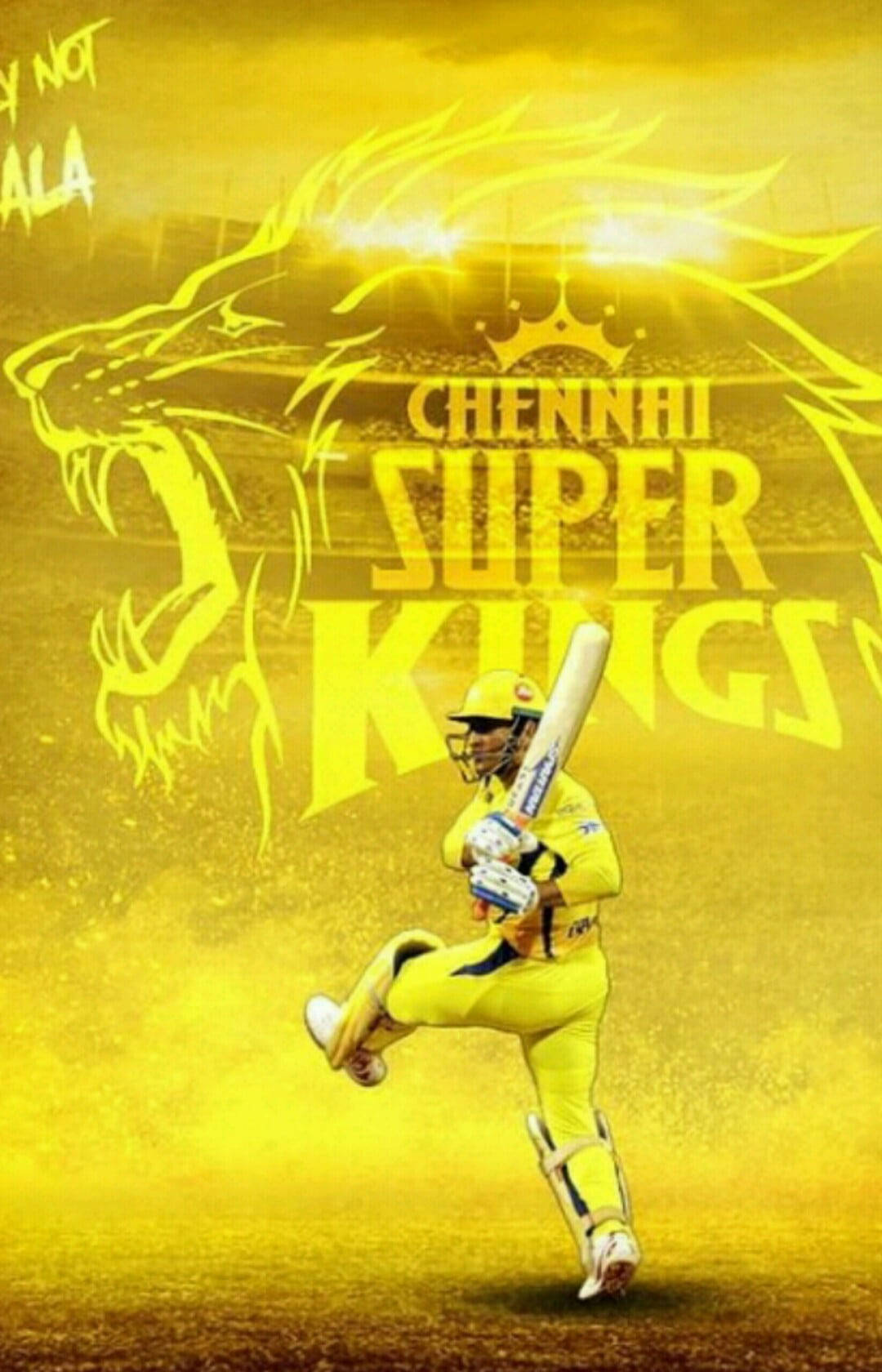 Chennai Super Kings Golden Lion Background