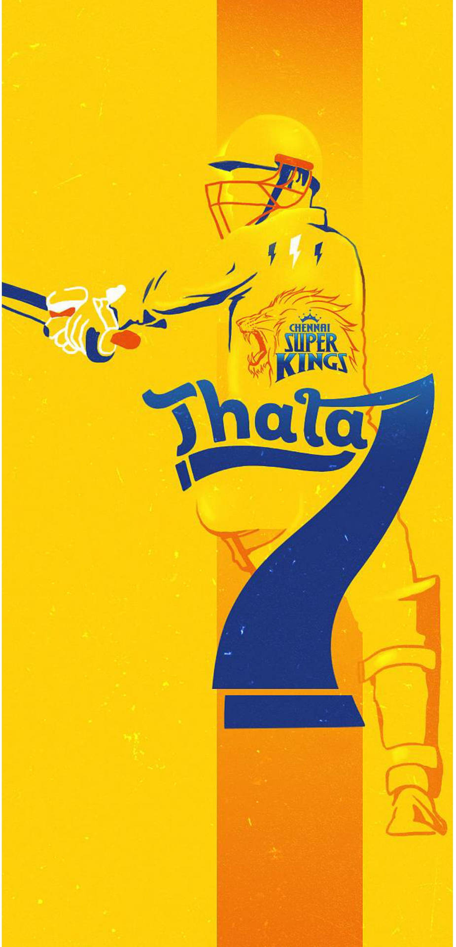 Chennai Super Kings Thala Silhouette Background