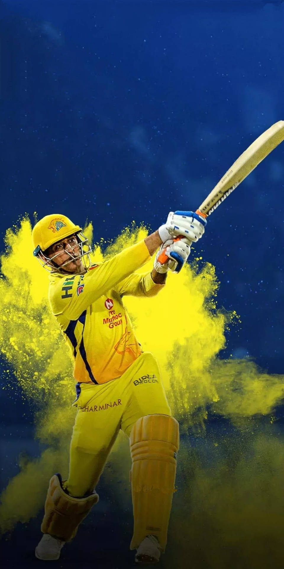 Chennai Super Kings Yellow Explosion Background