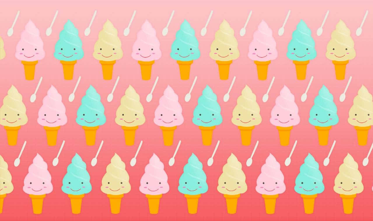 Cherishing A Delectable Ice Cream Scoop Background