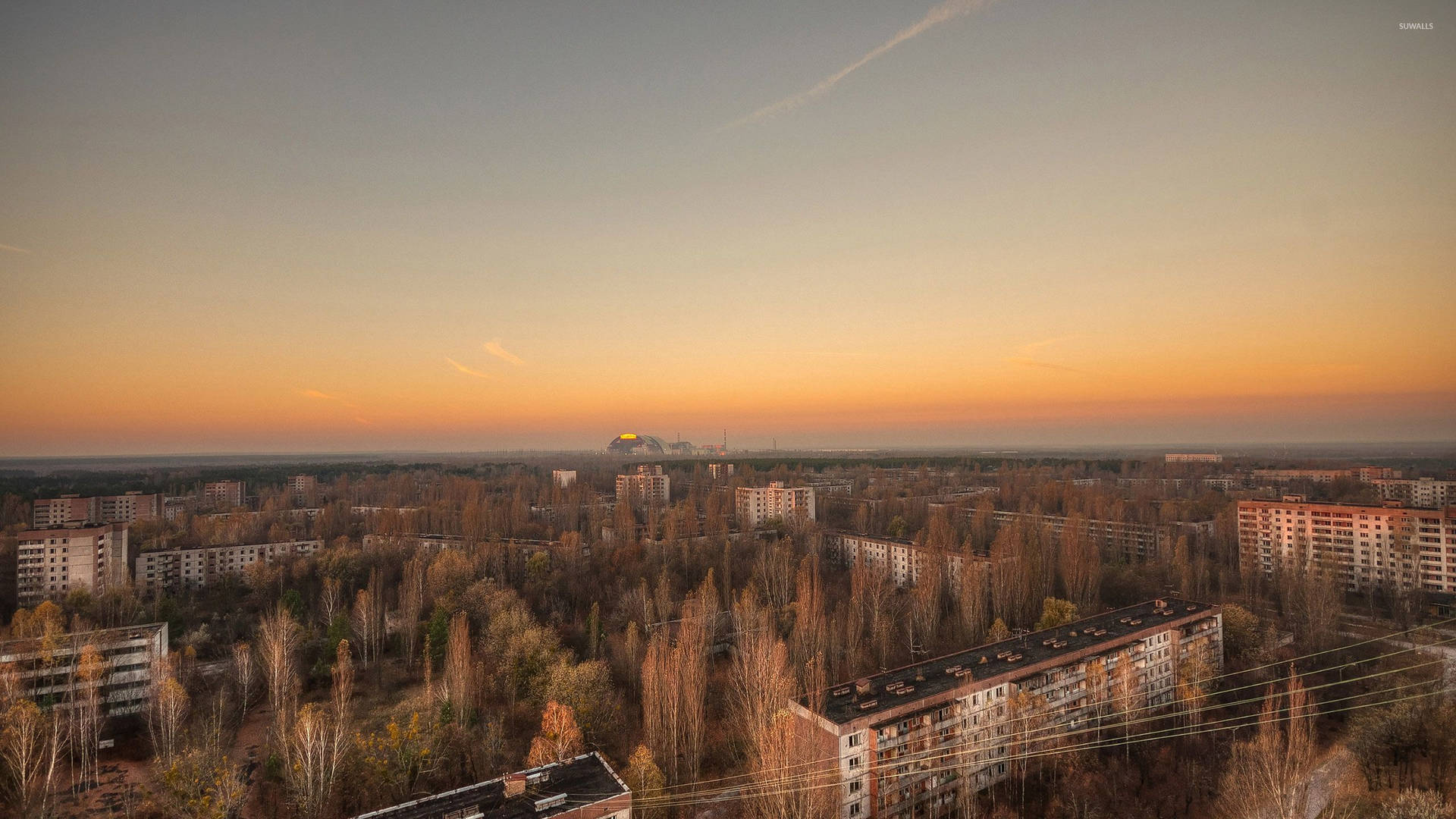 Chernobyl Nuclear Landscape Background